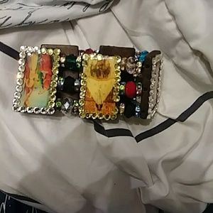 Vintage Mary, Jesus archangel Michael bracelet